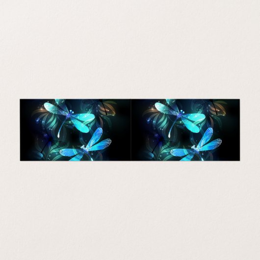 Glanzende Libellenmeer Visitekaartje (Buitenkant ongevouwen)