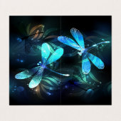 Glanzende Libellenmeer Visitekaartje (Buitenkant ongevouwen)