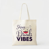 Glanzende lichten diwali vibes modern tote bag (Voorkant)