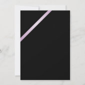 Glanzende lila confetti & juweel lint 40e verjaard kaart (Achterkant)