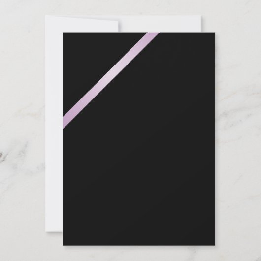 Glanzende lila confetti & juweel lint 40e verjaard kaart (Achterkant)