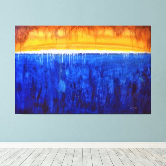 GLANZENDE LUMINESCENTIE, Kunsttherapie Giclee Canvas Afdruk (Insitu (Houten vloer))