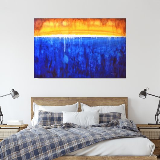 GLANZENDE LUMINESCENTIE, Kunsttherapie Giclee Canvas Afdruk (Insitu (Slaapkamer))