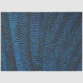Glanzende metalen levendige neonblauwe abstracte t tissuepapier (Voorkant)
