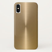 Glanzende Metallic Faux Gold achtergrond Case-Mate iPhone Case (Achterkant)
