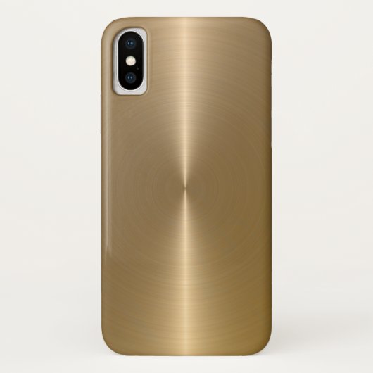 Glanzende Metallic Faux Gold achtergrond Case-Mate iPhone Case (Achterkant)