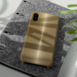 Glanzende Metallic Faux Gold achtergrond Case-Mate iPhone Case<br><div class="desc">Eenvoudige glanzende metallic faux gouden achtergrond roestvrij staal look</div>