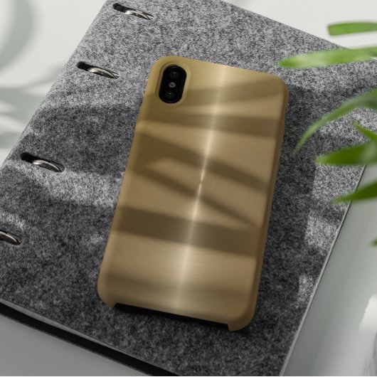 Glanzende Metallic Faux Gold achtergrond Case-Mate iPhone Case