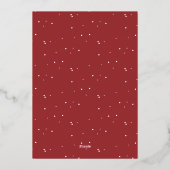 Glanzende Mistletoe Magic Minimal Arch Foto Kerstm Folie Feestdagenkaart (Achterkant)