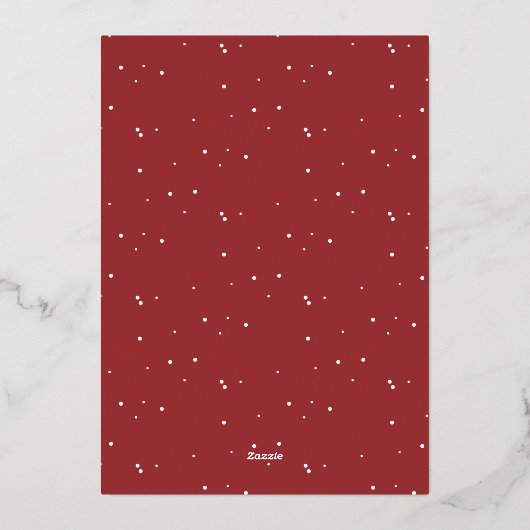 Glanzende Mistletoe Magic Minimal Arch Foto Kerstm Folie Feestdagenkaart (Achterkant)