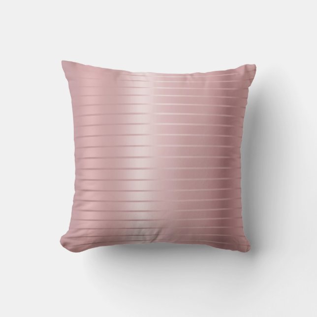 Glanzende Moderne Elegante Roze Gouden Template Kussen (Voorkant)