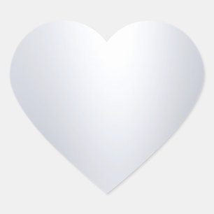 Glanzende moderne zilveren uitstraling lege chic s hart sticker
