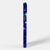 Glanzende Multi Stars met Blue Rays Mobile Case-Mate iPhone Case (Achterkant / Rechts)