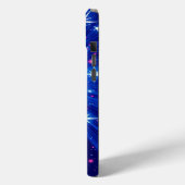 Glanzende Multi Stars met Blue Rays Mobile Case-Mate iPhone Case (Achterkant / Links)