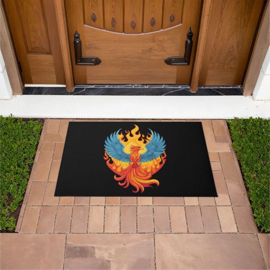 Glanzende mythologische Fantasy Phoenix-vogel Deurmat (Buiten)