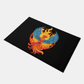 Glanzende mythologische Fantasy Phoenix-vogel Deurmat (Schuin)
