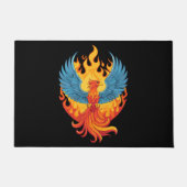 Glanzende mythologische Fantasy Phoenix-vogel Deurmat (Voorkant)