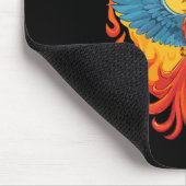 Glanzende mythologische Fantasy Phoenix-vogel Muismat (Hoek)