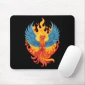 Glanzende mythologische Fantasy Phoenix-vogel Muismat (Met muis)