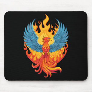 Glanzende mythologische Fantasy Phoenix-vogel Muismat