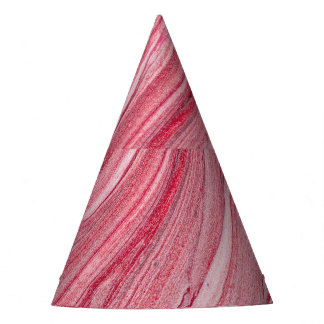 Glanzende nagellak: getextureerde achtergrond feesthoedjes