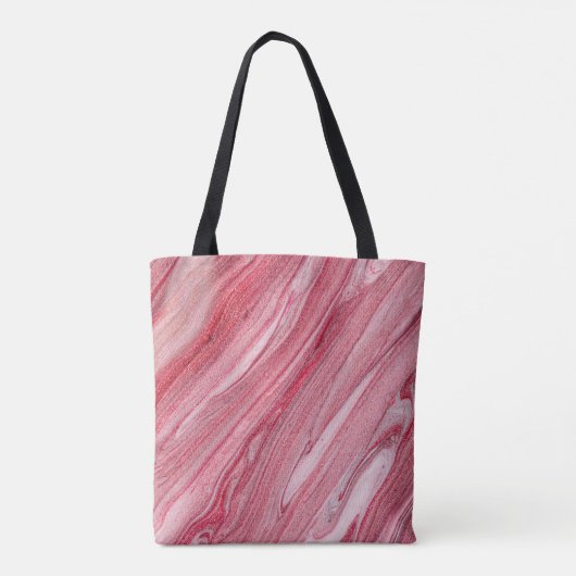 Glanzende nagellak: getextureerde achtergrond tote bag (Achterkant)