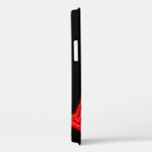 Glanzende neonrode letter A met kroonsymbool Case-Mate iPhone Case (Achterkant / Rechts)