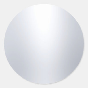 Glanzende nepsilver lege sjabloon Elegant Cool Ronde Sticker
