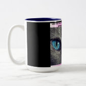 Glanzende ogen tweekleurige koffiemok (Links)