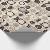 Glanzende omloop van papier beige bruin (Hoek)