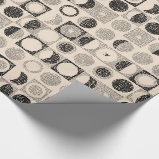 Glanzende omloop van papier beige bruin (Hoek)