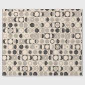 Glanzende omloop van papier beige bruin (Vlak)