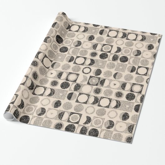 Glanzende omloop van papier beige bruin (Uitgerold)