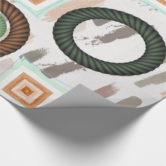 Glanzende omlooppapiercirkel cadeaupapier (Hoek)