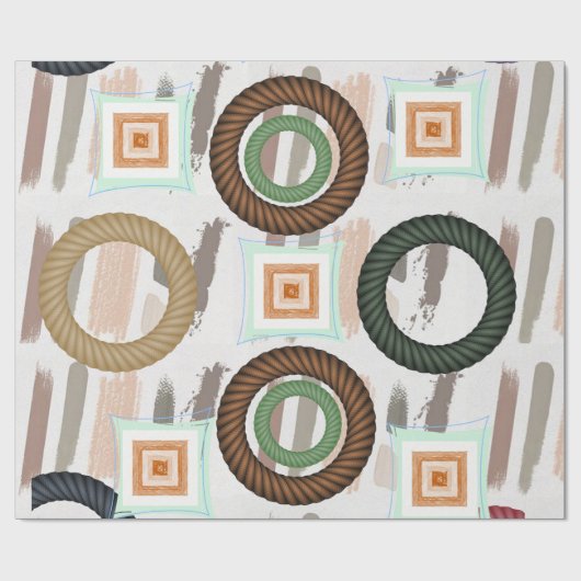 Glanzende omlooppapiercirkel cadeaupapier (Vlak)