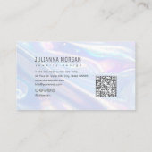 Glanzende opaalachtige Abstracte ID1147 Visitekaartje (Achterkant)