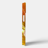 Glanzende Oranje Muzieknoot & Stiletto Hak Case-Mate iPhone Case (Achterkant / Rechts)