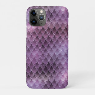 Glanzende paarse ombre & glinsterende draaksschubb Case-Mate iPhone case