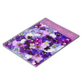 glanzende pansieën, notitieboek (Linkerzijde)