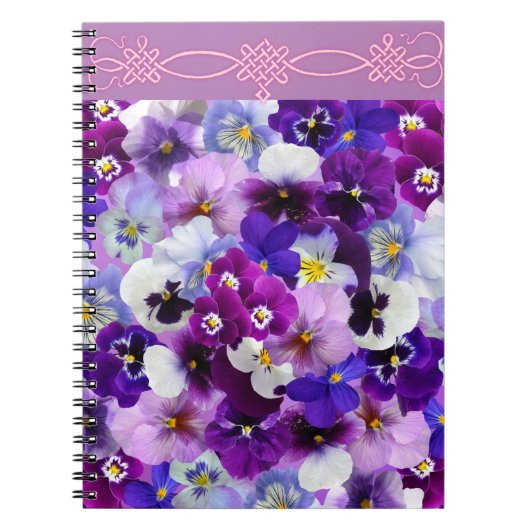 glanzende pansieën, notitieboek (Voorkant)