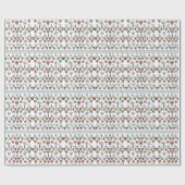 Glanzende papieren politieauto's cadeaupapier (Vlak)