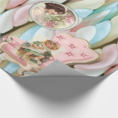 Glanzende papierpasta Victoriaans Cadeaupapier (Hoek)