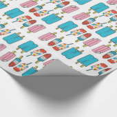 Glanzende papierverpakkingen cadeaupapier (Hoek)