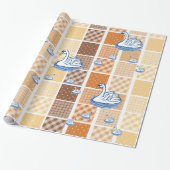 Glanzende papierwrakken cadeaupapier (Uitgerold)