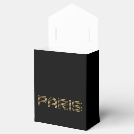 glanzende Parijse draagtas Bedankdoosjes (Geopend)