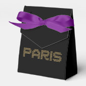 glanzende Parijse draagtas Bedankdoosjes (Voorkant Zijde)