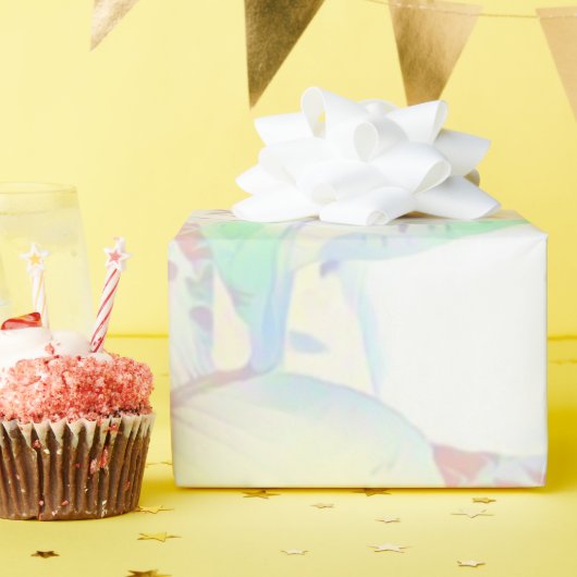 Glanzende pastel botanische bladeren inpakpapier (Verjaardagsfeest)