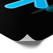 Glanzende Pijlen Bepalen Levendige Richtingaanduid Poster (Hoek)