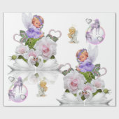 Glanzende Pony papier engel met onmiddellijke verp (Vlak)