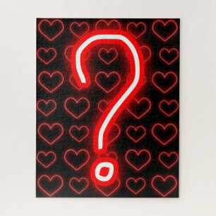 Glanzende Pop The Question Verlovings-puzzel Legpuzzel